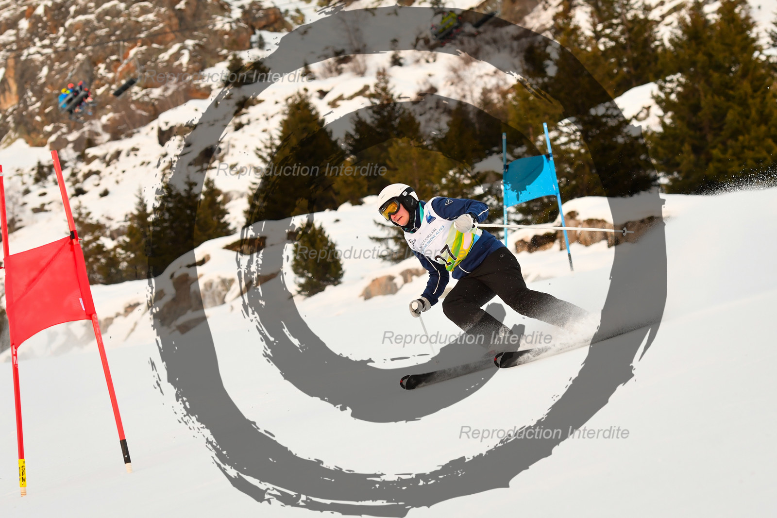 fleche Vaujany ESF Montfrais