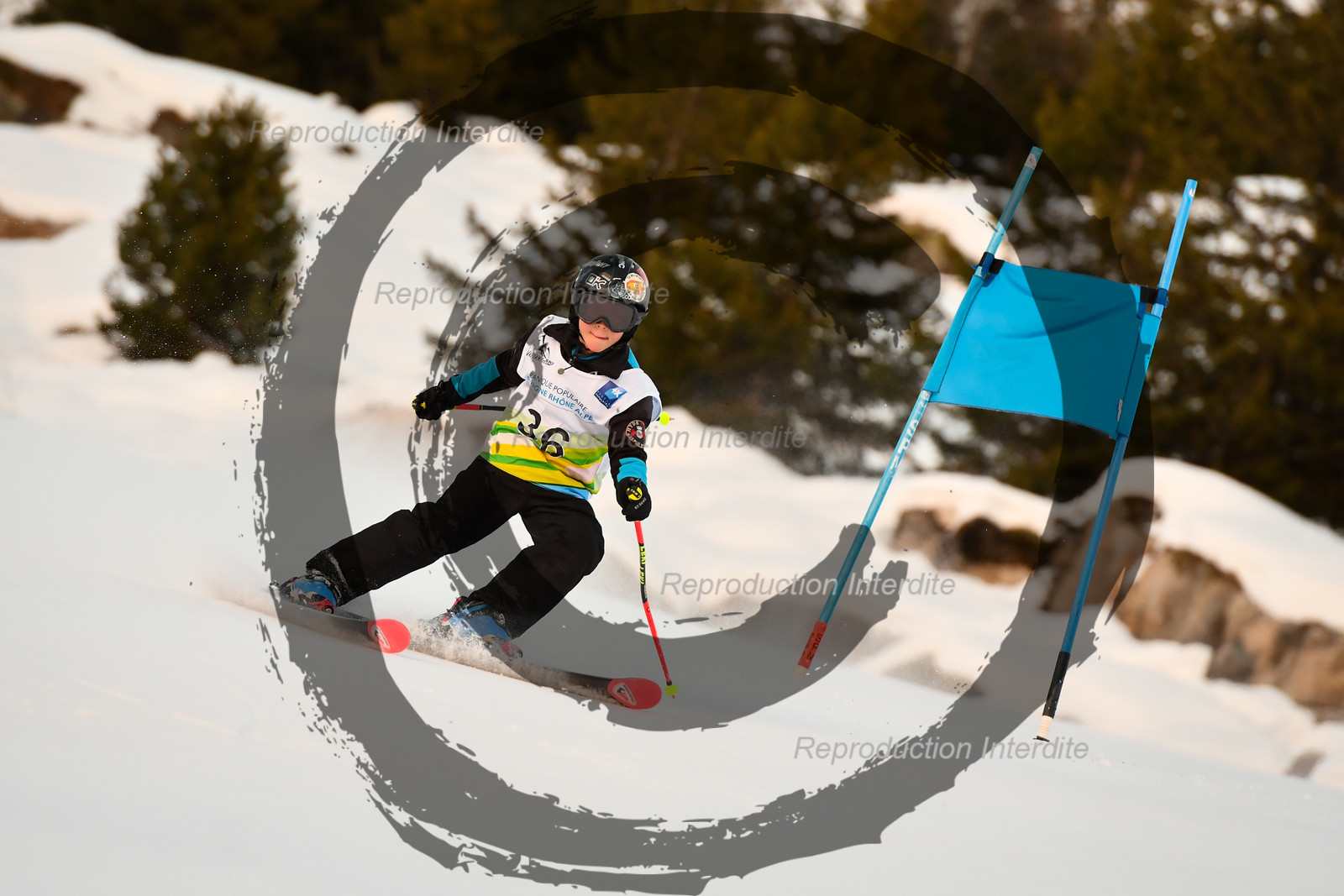 fleche Vaujany ESF Montfrais