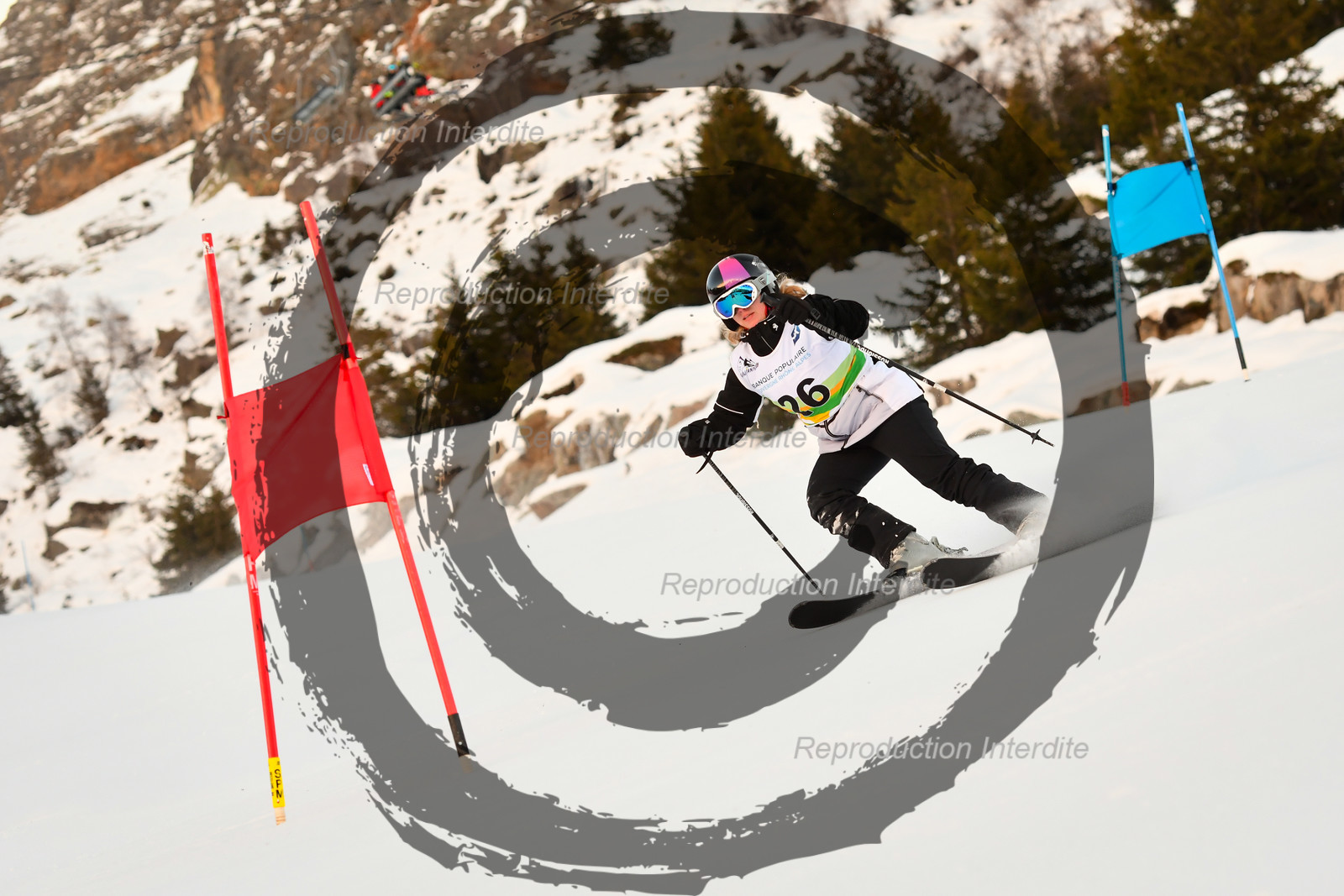 fleche Vaujany ESF Montfrais